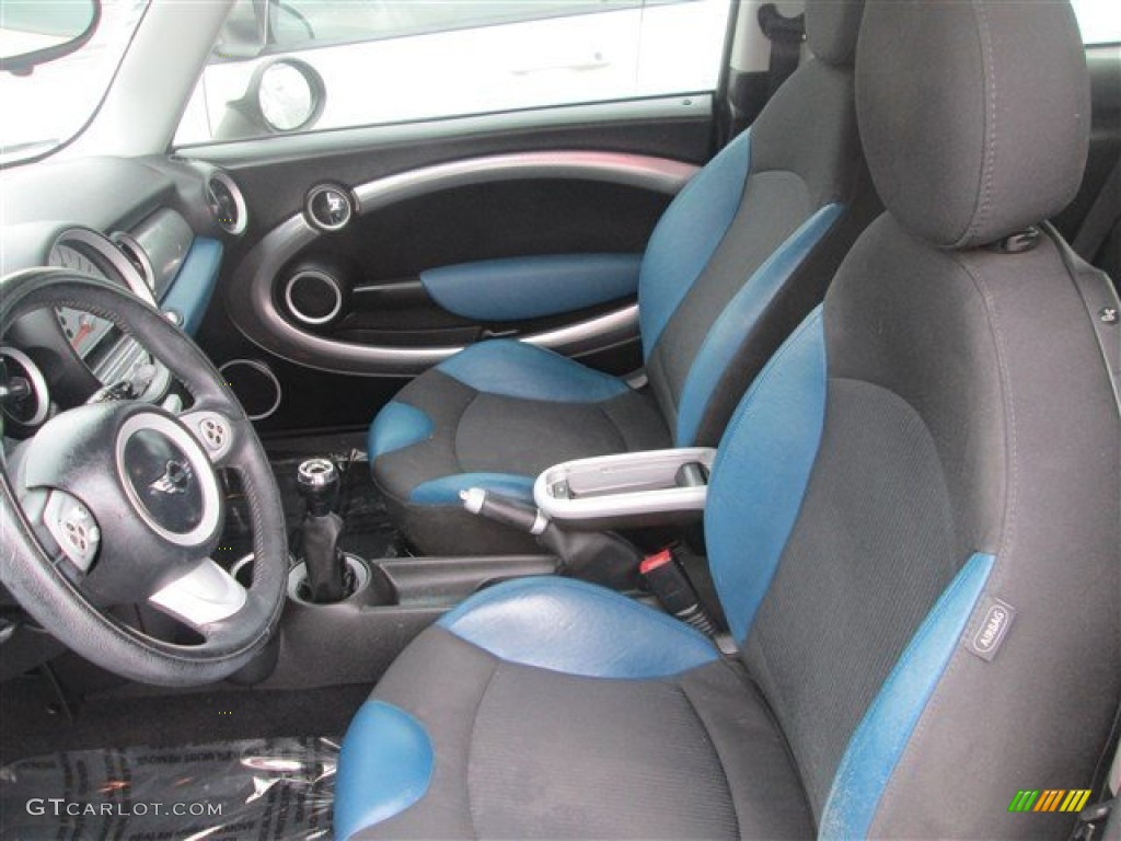 Pacific Blue/Carbon Black Interior 2007 Mini Cooper S Hardtop Photo #80163153