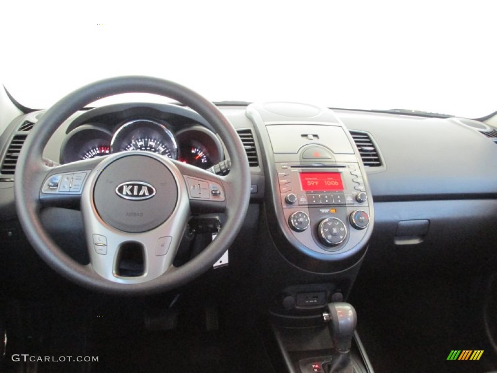 2011 Kia Soul + Black Soul Logo Cloth Dashboard Photo #80164176