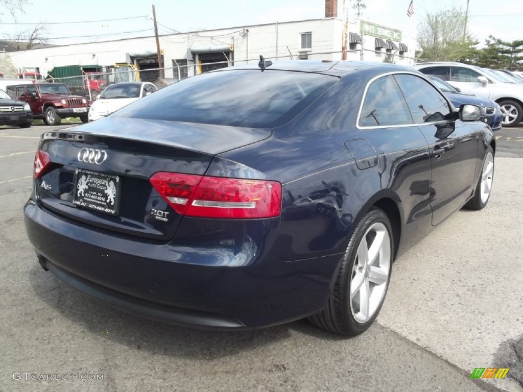 2010 A5 2.0T quattro Coupe - Aruba Blue Pearl Effect / Linen Beige photo #3