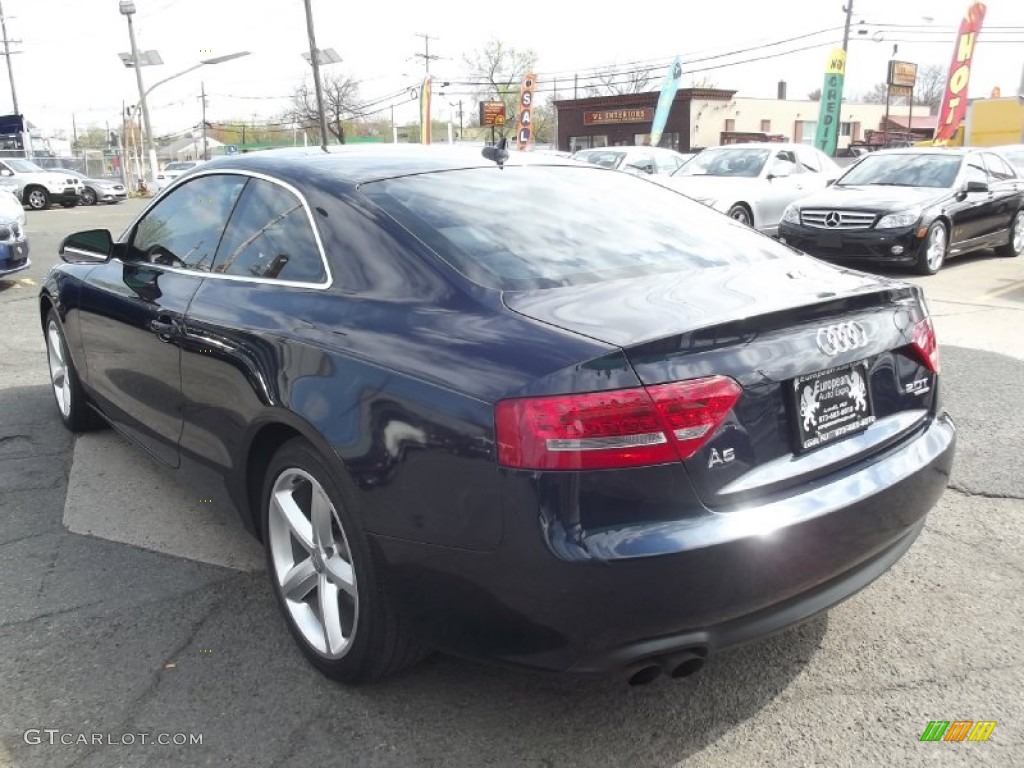 2010 A5 2.0T quattro Coupe - Aruba Blue Pearl Effect / Linen Beige photo #4