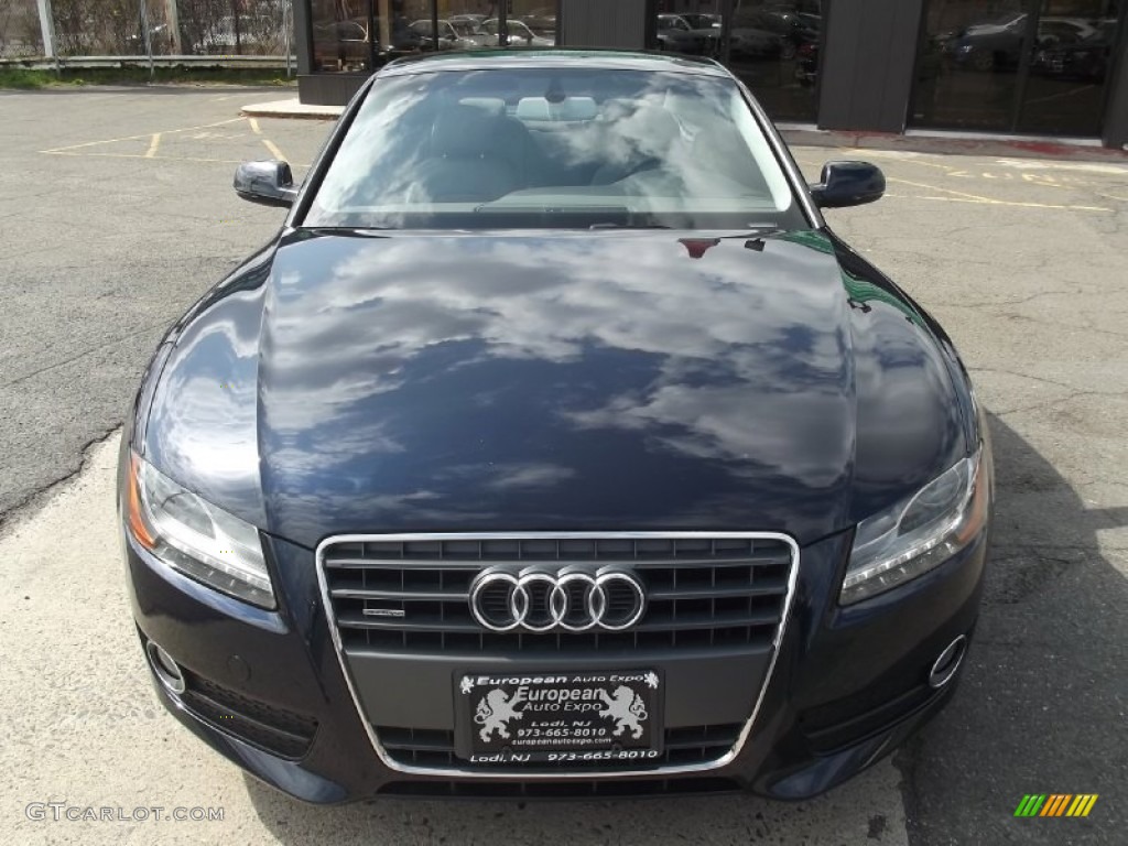 2010 A5 2.0T quattro Coupe - Aruba Blue Pearl Effect / Linen Beige photo #6