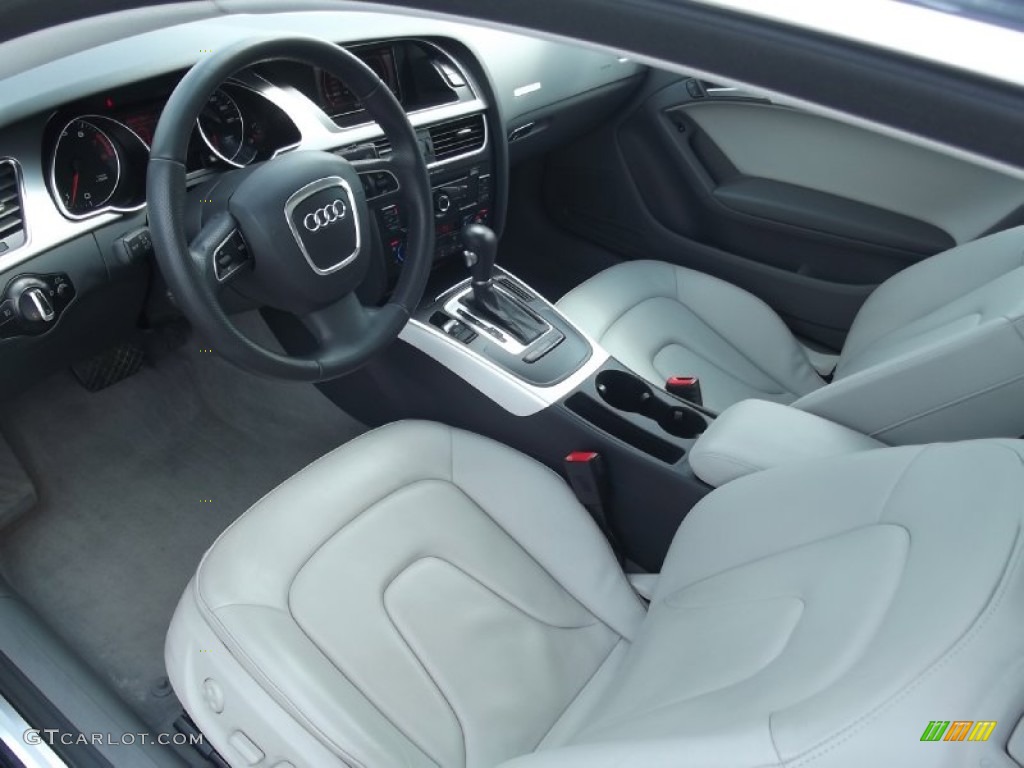 2010 A5 2.0T quattro Coupe - Aruba Blue Pearl Effect / Linen Beige photo #7