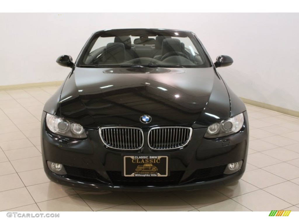2007 3 Series 328i Convertible - Jet Black / Black photo #2