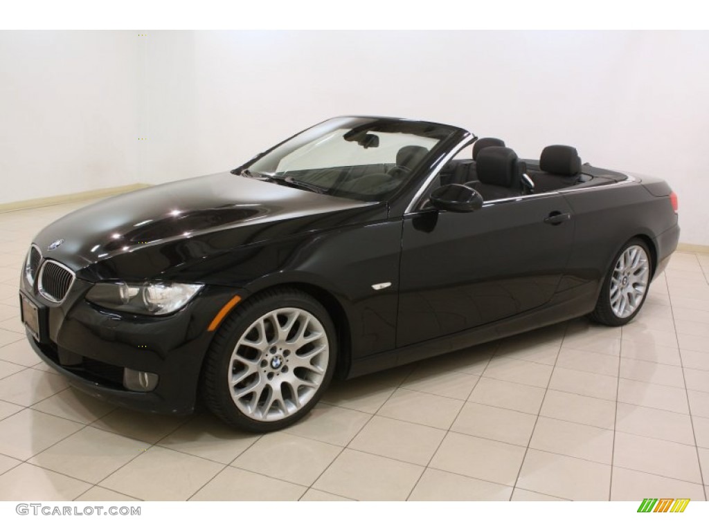 2007 3 Series 328i Convertible - Jet Black / Black photo #3