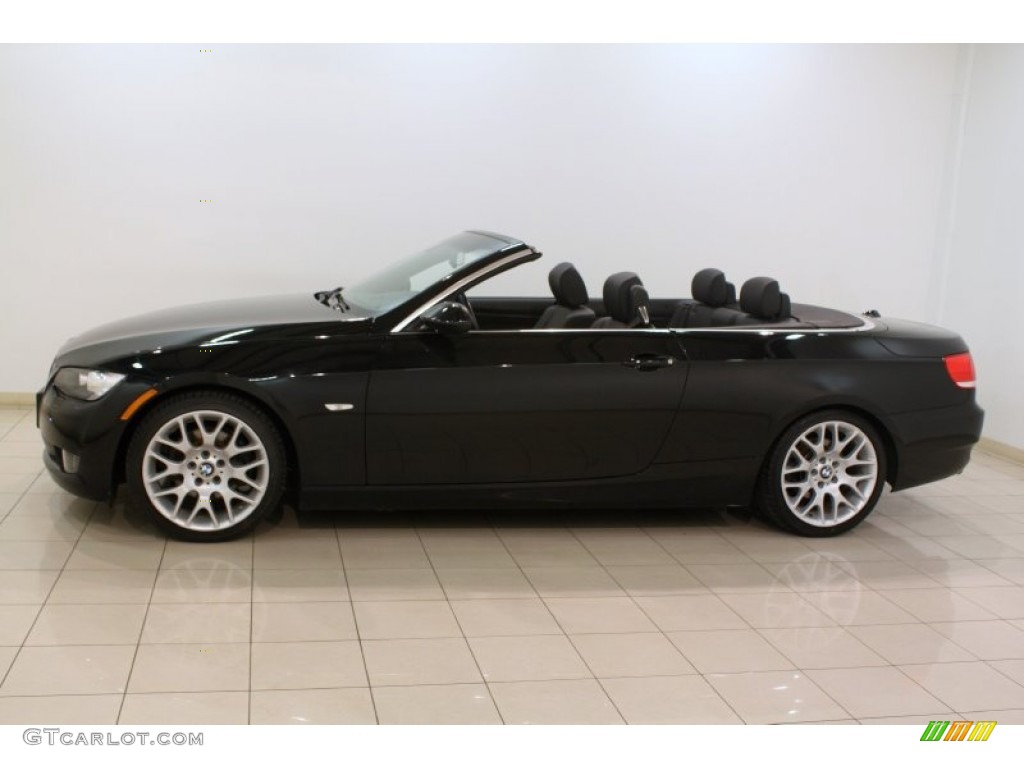 2007 3 Series 328i Convertible - Jet Black / Black photo #4