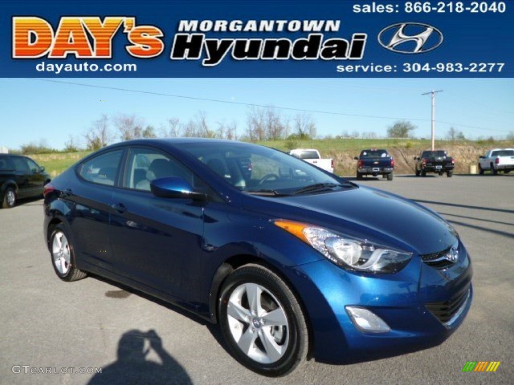 2013 Elantra GLS - Atlantic Blue / Gray photo #1