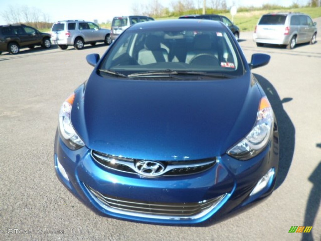 2013 Elantra GLS - Atlantic Blue / Gray photo #2