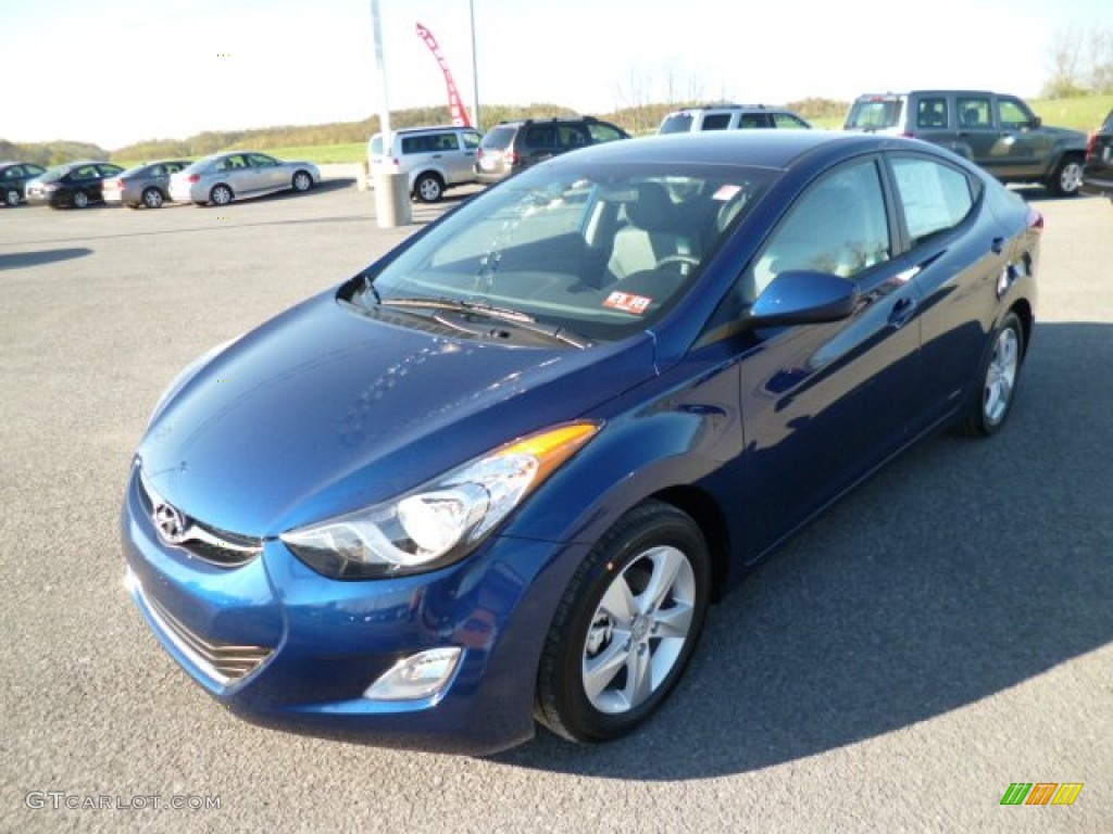 2013 Elantra GLS - Atlantic Blue / Gray photo #3