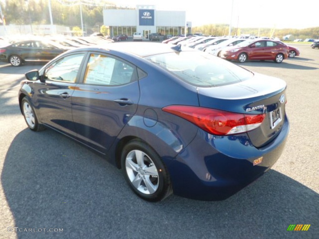 2013 Elantra GLS - Atlantic Blue / Gray photo #5