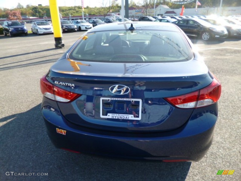 2013 Elantra GLS - Atlantic Blue / Gray photo #6