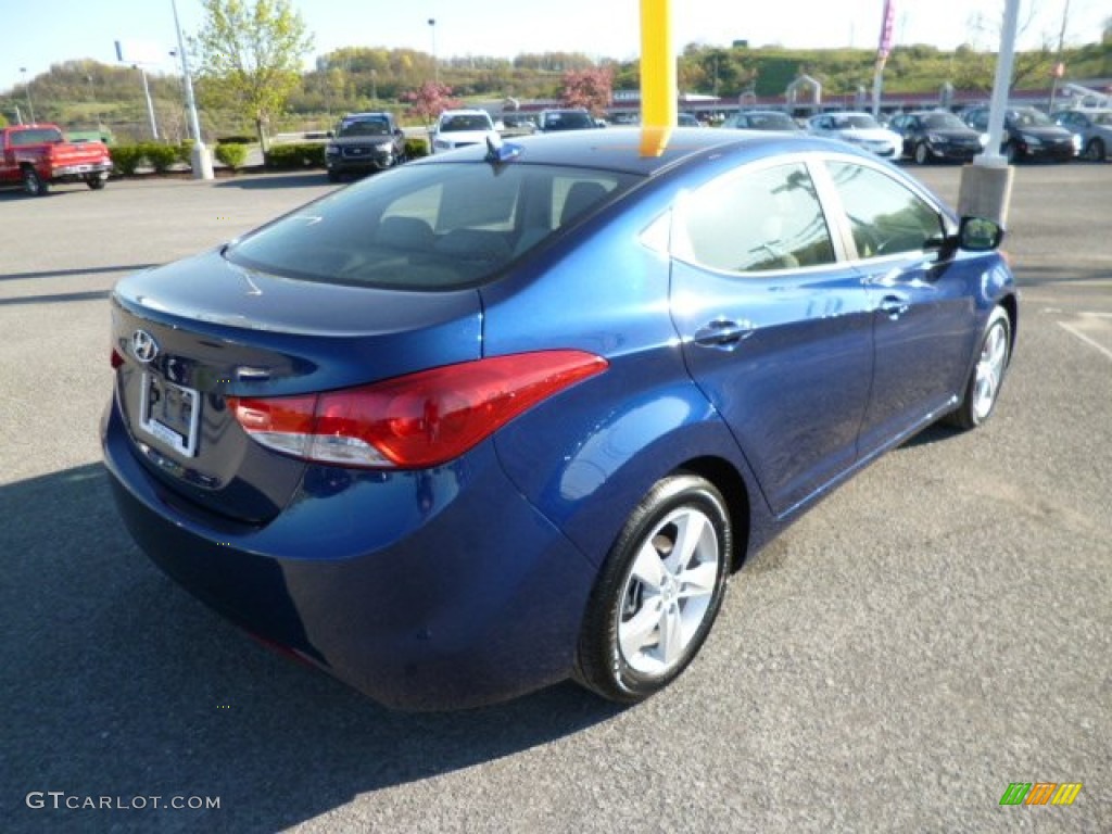 2013 Elantra GLS - Atlantic Blue / Gray photo #7