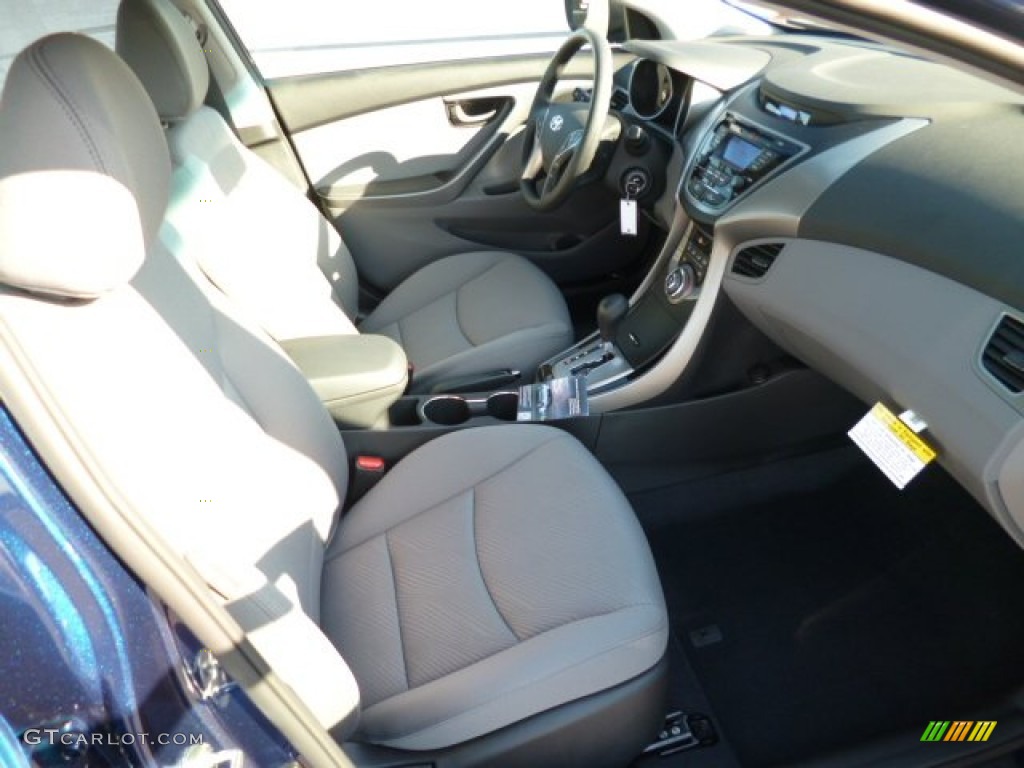2013 Elantra GLS - Atlantic Blue / Gray photo #10