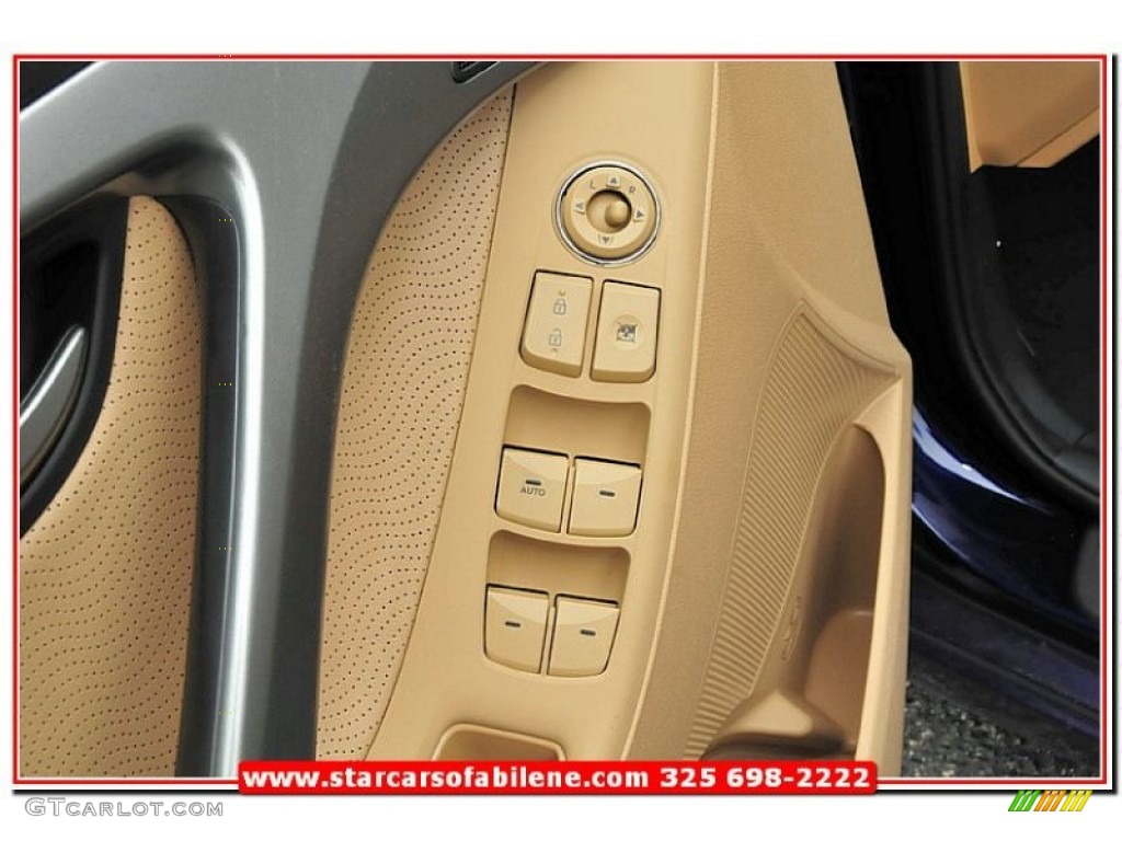 2013 Elantra Limited - Indigo Night / Beige photo #14