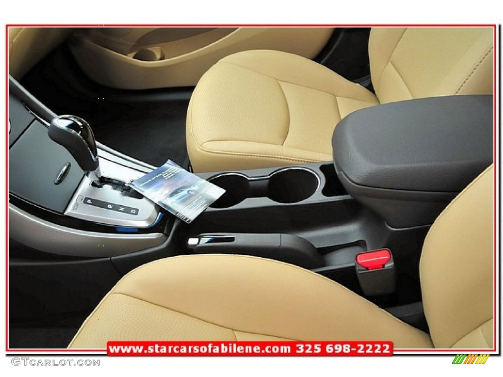 2013 Elantra Limited - Indigo Night / Beige photo #18