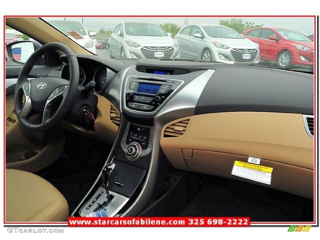 2013 Elantra Limited - Indigo Night / Beige photo #26