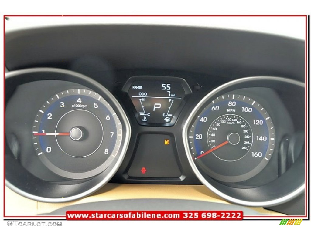 2013 Elantra Limited - Indigo Night / Beige photo #31