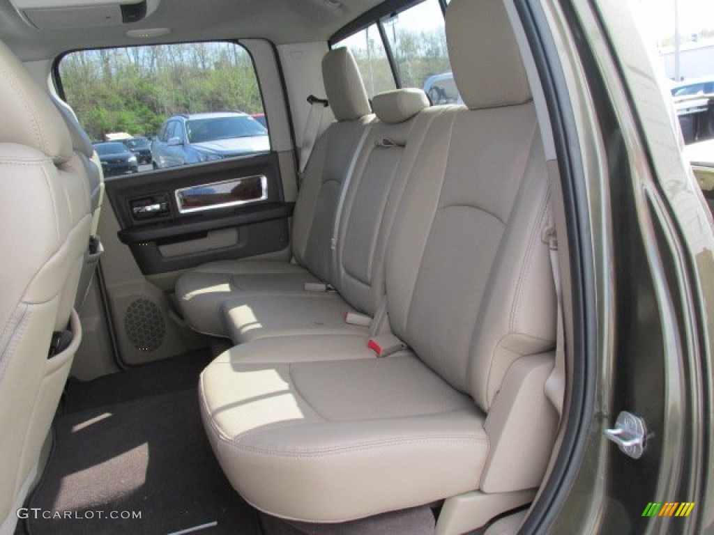 2012 Dodge Ram 1500 Laramie Crew Cab 4x4 Rear Seat Photo #80167905