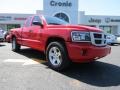 2011 Flame Red Dodge Dakota Big Horn Extended Cab  photo #1