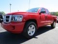 2011 Flame Red Dodge Dakota Big Horn Extended Cab  photo #3