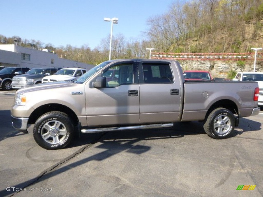 2006 F150 XLT SuperCrew 4x4 - Arizona Beige Metallic / Tan photo #2