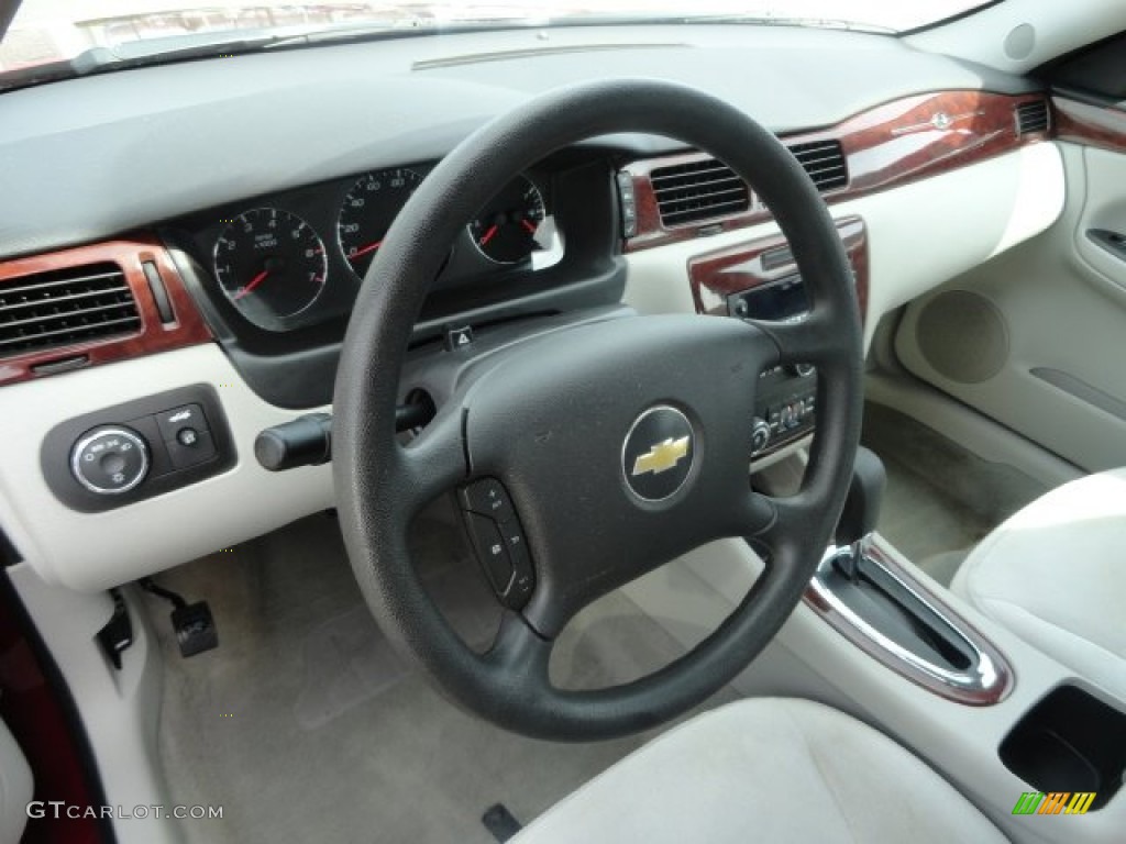 2008 Chevrolet Impala LT Gray Steering Wheel Photo #80169117