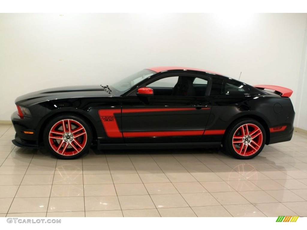 Black/Race Red 2012 Ford Mustang Boss 302 Laguna Seca Exterior Photo #80169297