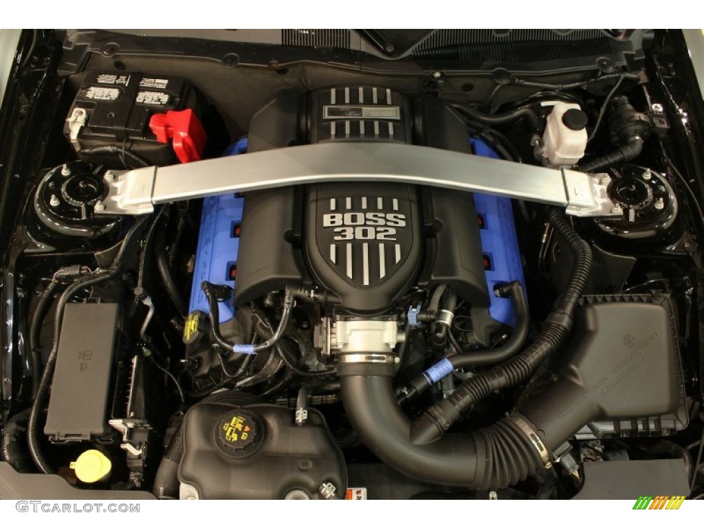 2012 Ford Mustang Boss 302 Laguna Seca 5.0 Liter Hi-Po DOHC 32-Valve Ti-VCT V8 Engine Photo #80169633