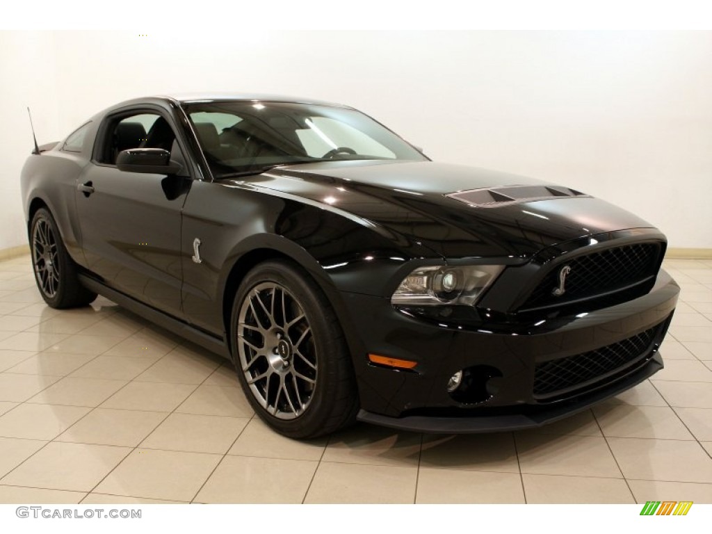 Black 2012 Ford Mustang Shelby GT500 SVT Performance Package Coupe Exterior Photo #80169747