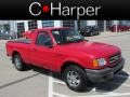 Bright Red 2003 Ford Ranger XL Regular Cab