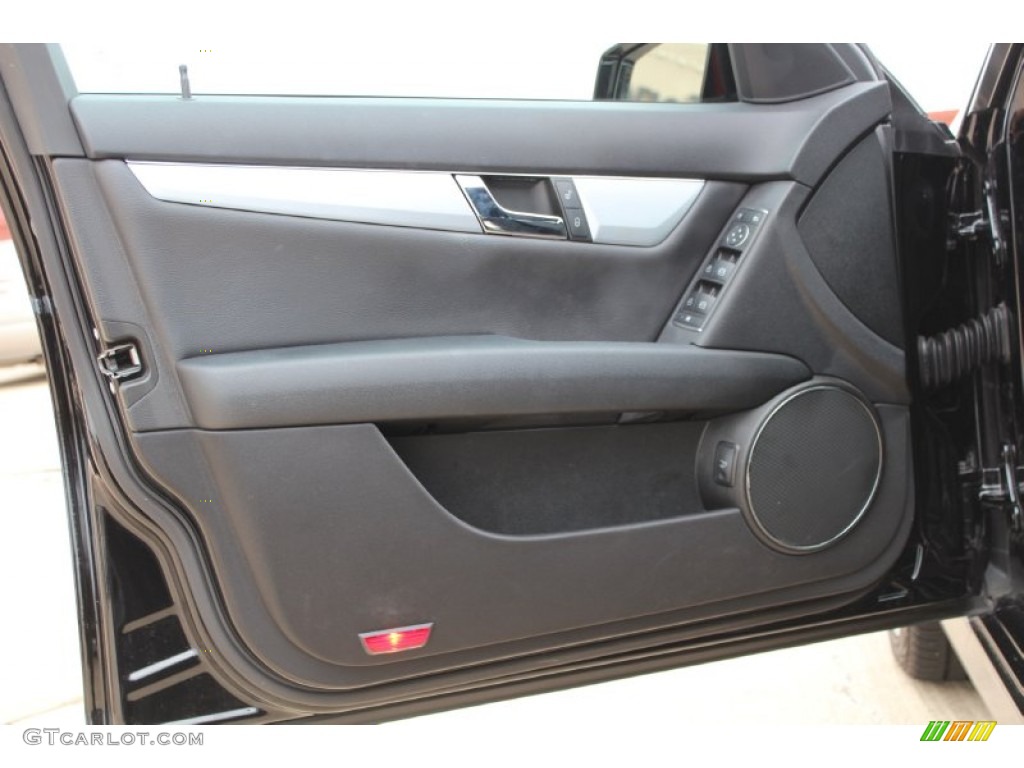 2011 Mercedes-Benz C 300 Sport Black Door Panel Photo #80171052