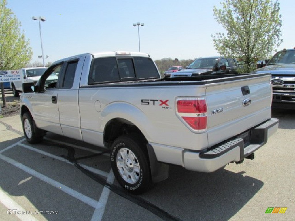 2010 F150 STX SuperCab 4x4 - Ingot Silver Metallic / Medium Stone photo #6