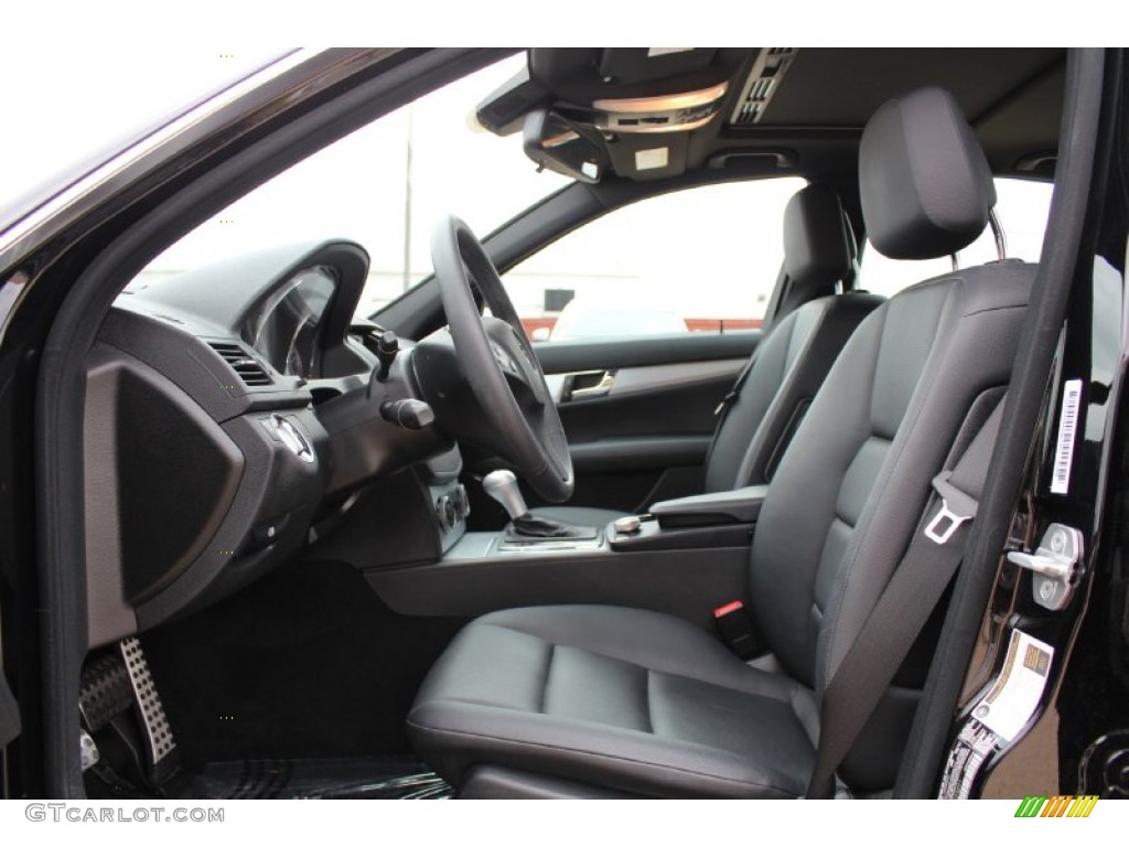 Black Interior 2011 Mercedes-Benz C 300 Sport Photo #80171058