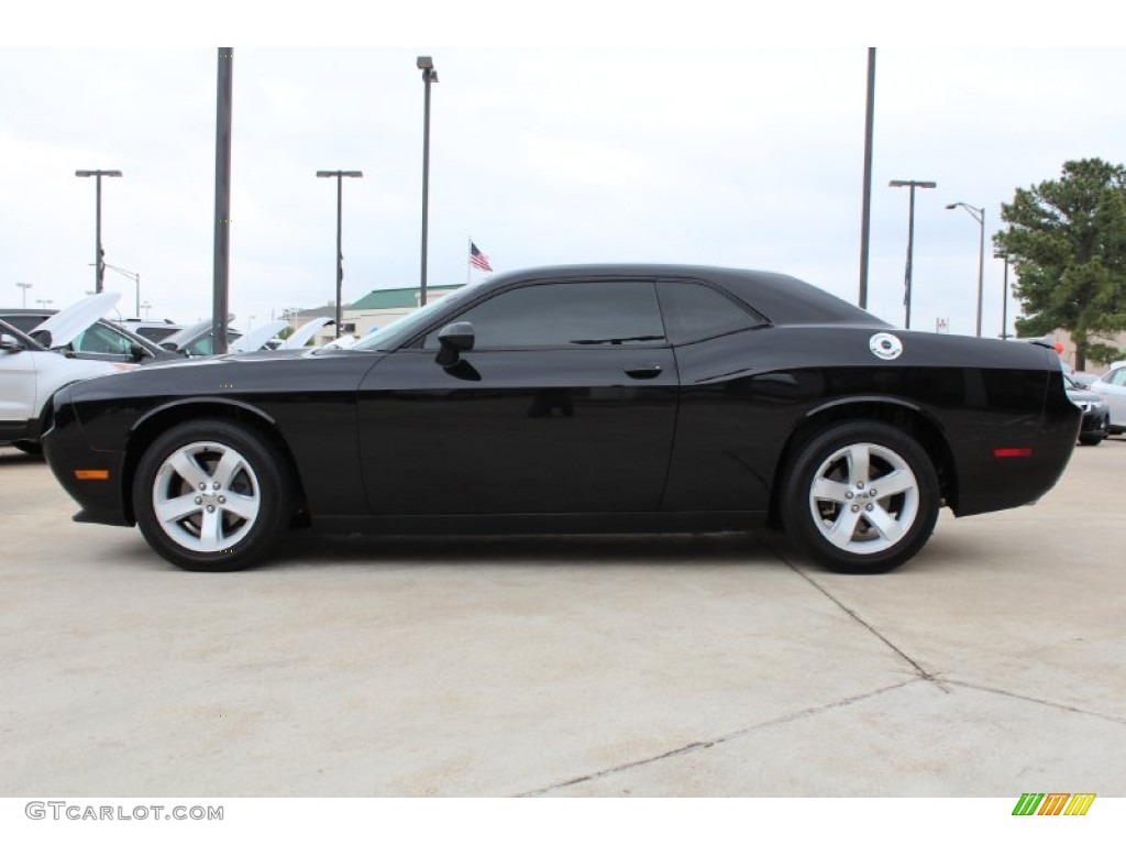 2013 Challenger SXT Plus - Pitch Black / Radar Red/Dark Slate Gray photo #5