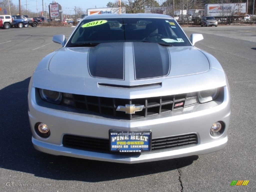 2011 Camaro SS/RS Coupe - Silver Ice Metallic / Black photo #2