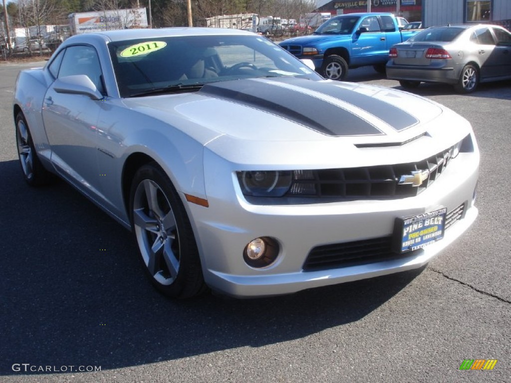 2011 Camaro SS/RS Coupe - Silver Ice Metallic / Black photo #3