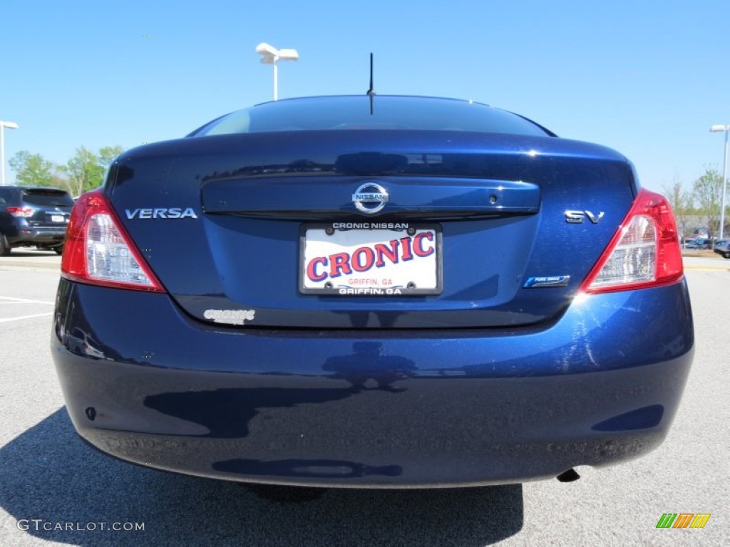 2012 Versa 1.6 SV Sedan - Blue Onyx Metallic / Charcoal photo #4