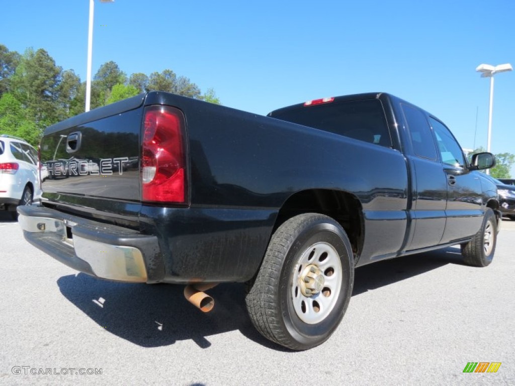 2007 Silverado 1500 Classic LS Extended Cab - Black / Dark Charcoal photo #5