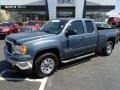 2010 Stealth Gray Metallic GMC Sierra 1500 SLE Extended Cab 4x4  photo #2