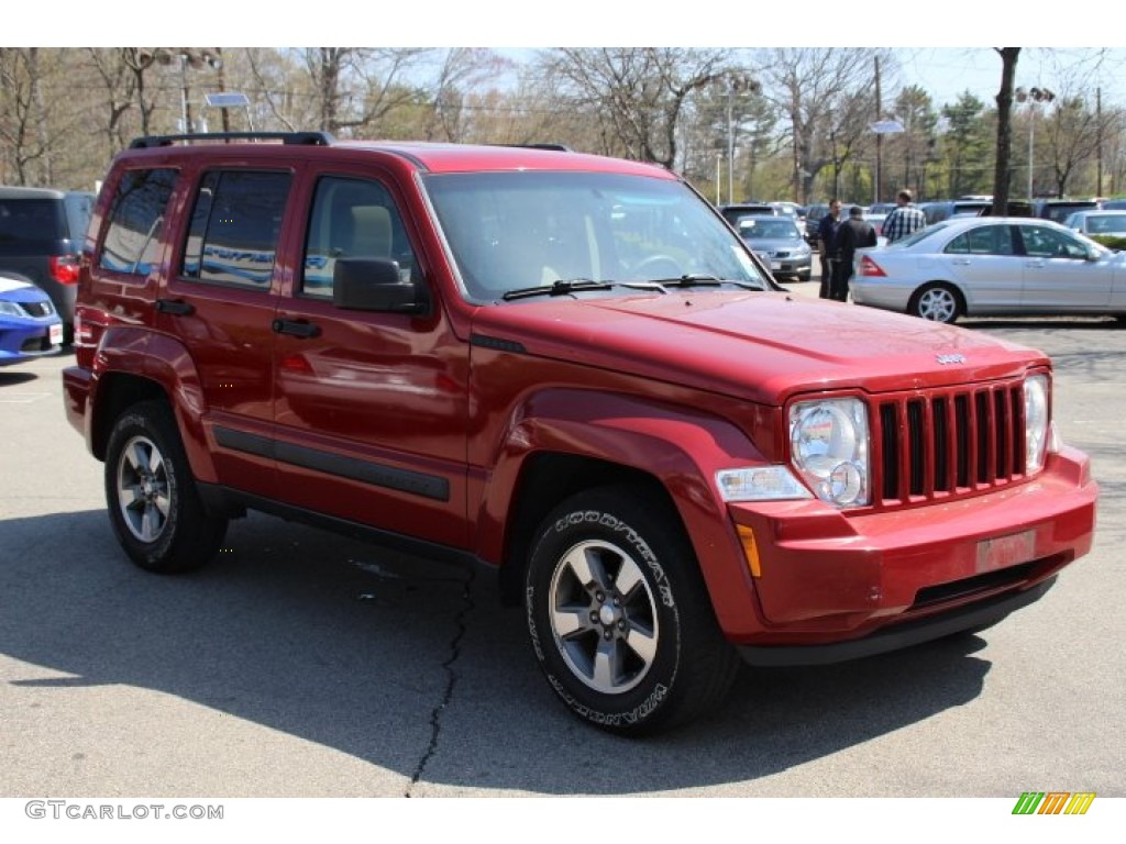 Red Rock Crystal Pearl 2008 Jeep Liberty Sport 4x4 Exterior Photo #80174871