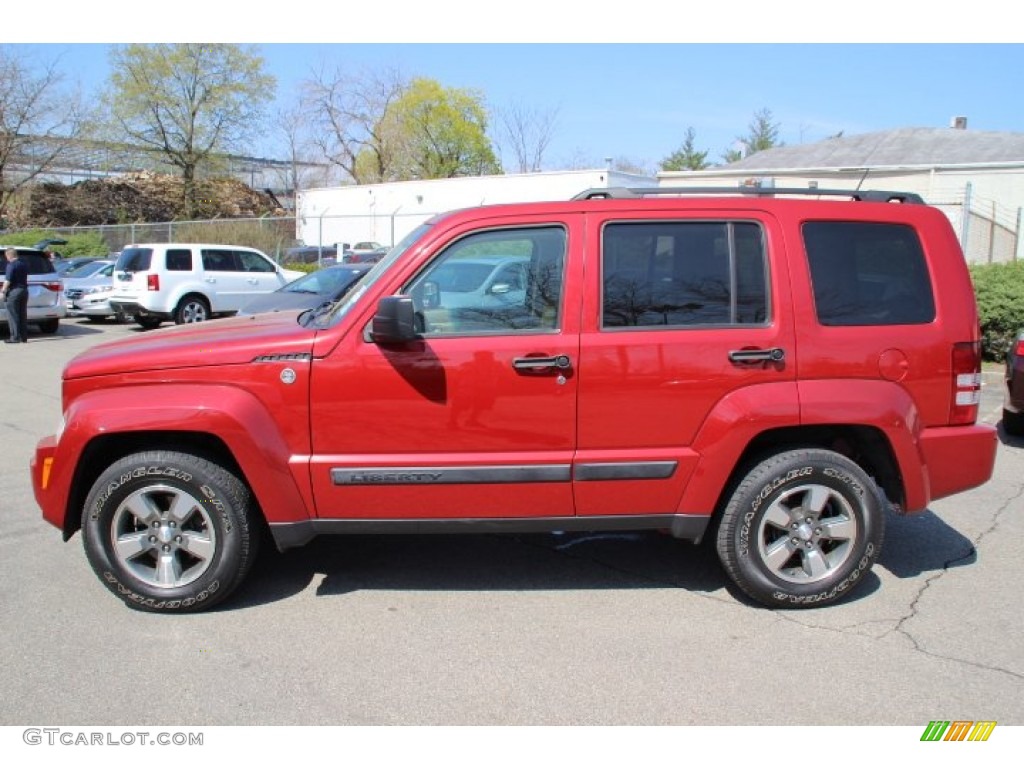 Red Rock Crystal Pearl 2008 Jeep Liberty Sport 4x4 Exterior Photo #80174953