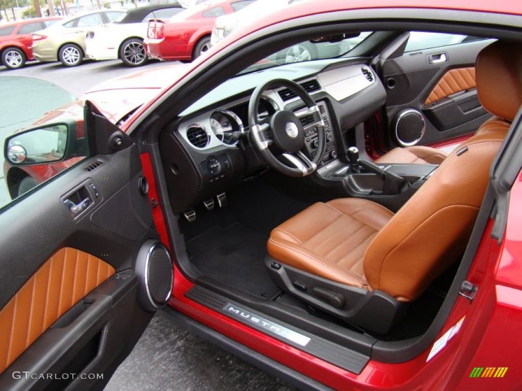 Saddle Interior 2010 Ford Mustang GT Premium Coupe Photo #80175008