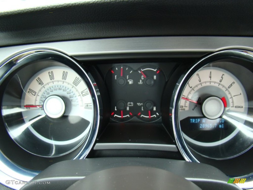 2010 Ford Mustang GT Premium Coupe Gauges Photo #80175307