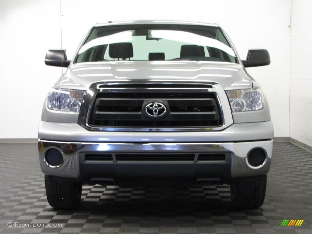 2010 Tundra Double Cab 4x4 - Silver Sky Metallic / Graphite Gray photo #2