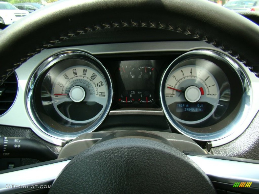 2010 Ford Mustang GT Premium Coupe Gauges Photo #80176626