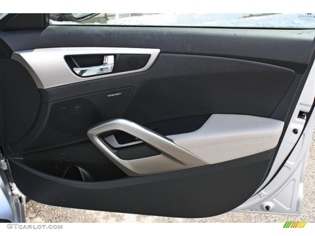 2012 Hyundai Veloster Standard Veloster Model Gray Door Panel Photo #80176639