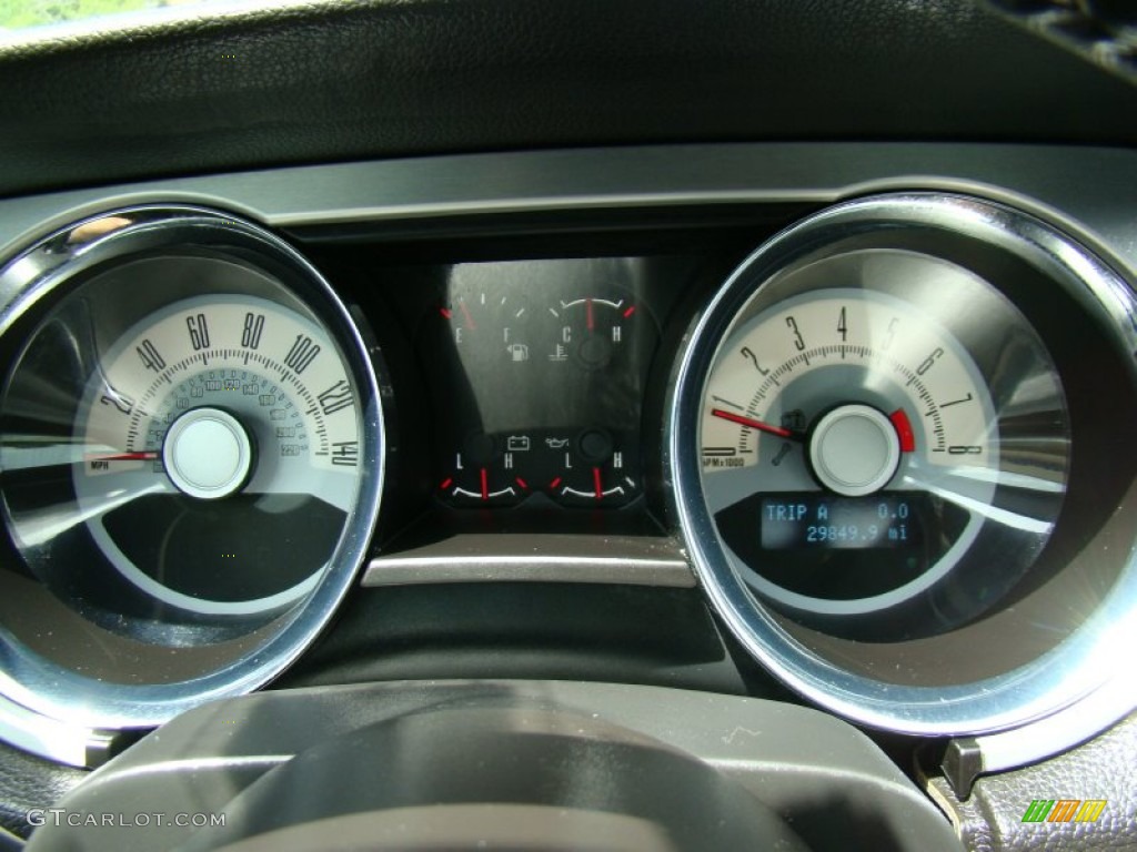 2010 Ford Mustang GT Premium Coupe Gauges Photo #80176720