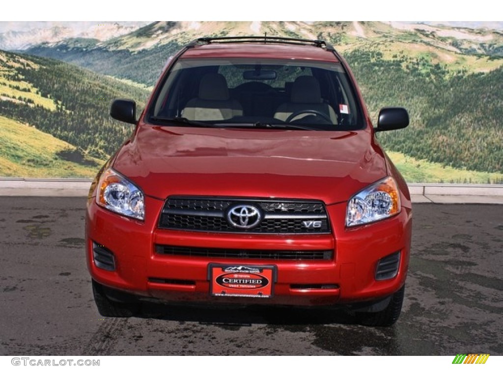 2010 RAV4 V6 4WD - Barcelona Red Metallic / Sand Beige photo #7