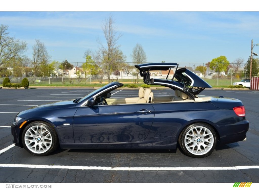 2010 3 Series 328i Convertible - Monaco Blue Metallic / Cream Beige photo #12