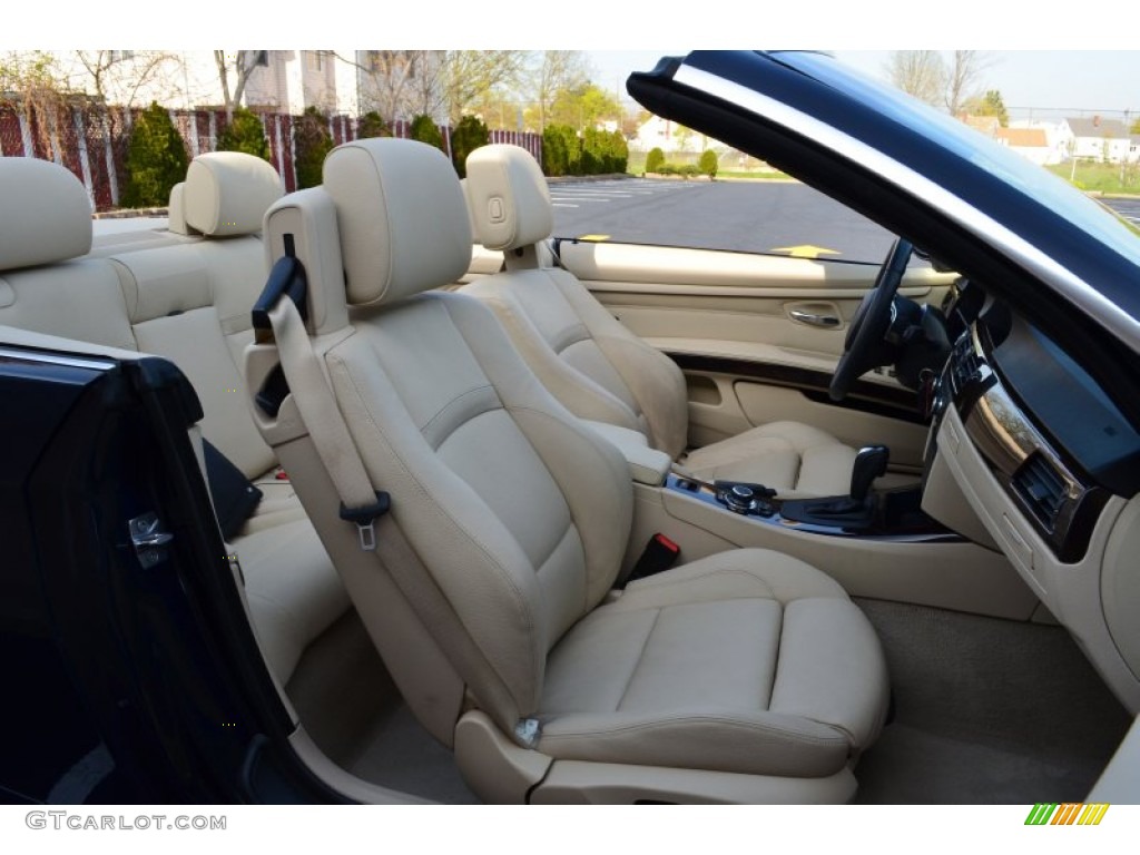 Cream Beige Interior 2010 BMW 3 Series 328i Convertible Photo #80178214