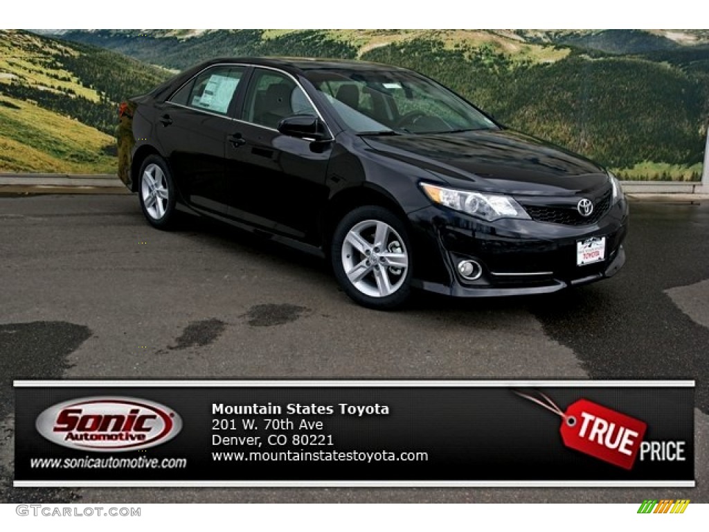 2013 Camry SE - Attitude Black Metallic / Black/Ash photo #1